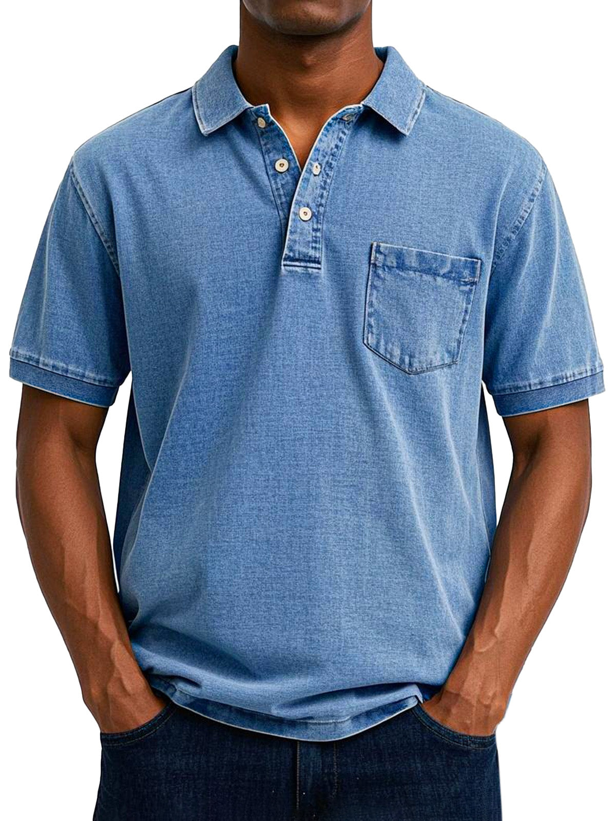 Björn - Casual vintage polotröja för män