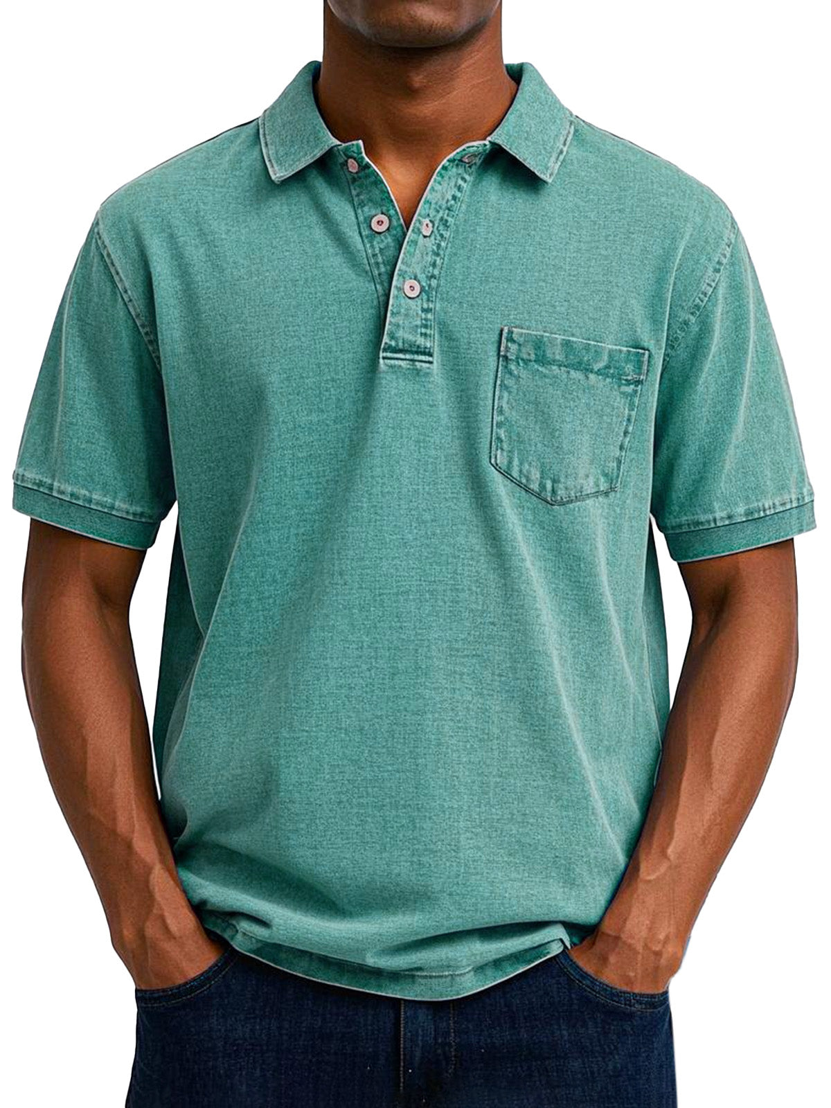 Björn - Casual vintage polotröja för män