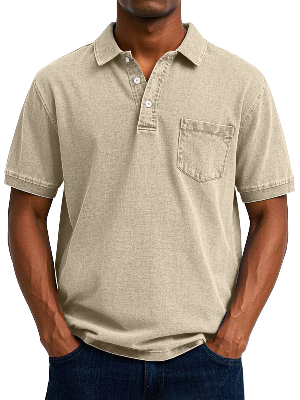 Björn - Casual vintage polotröja för män