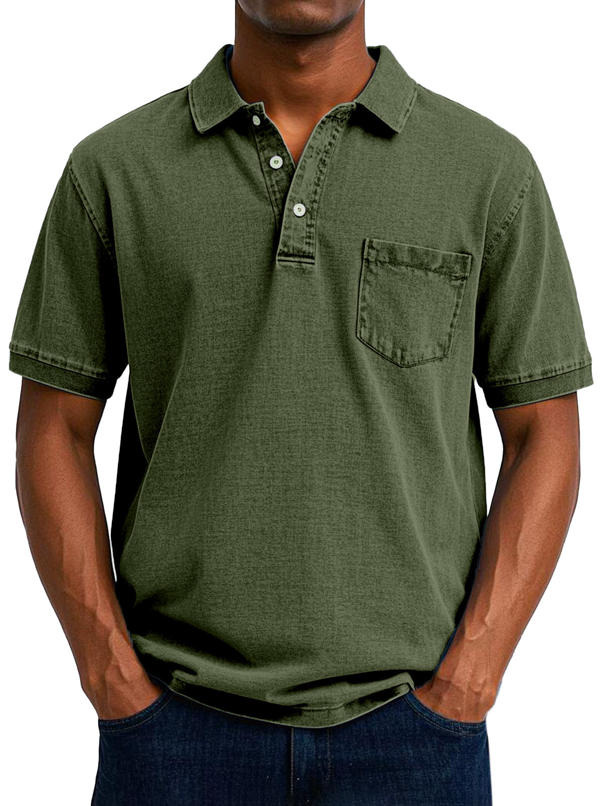 Björn - Casual vintage polotröja för män