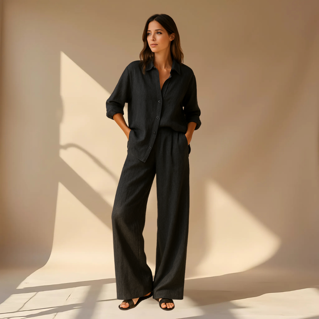 Vera - Minimalistiskt set - Blus och byxor