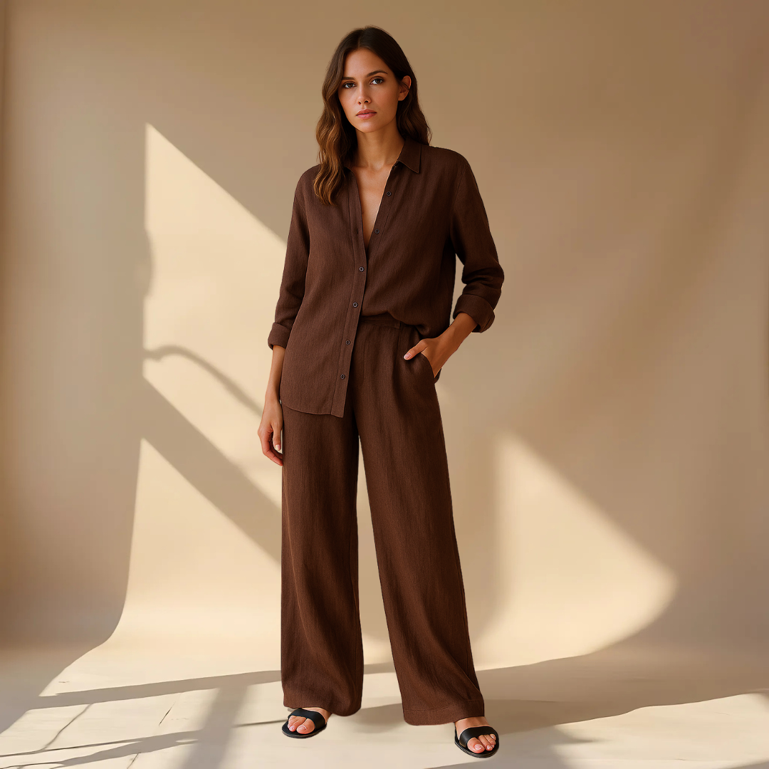 Vera - Minimalistiskt set - Blus och byxor