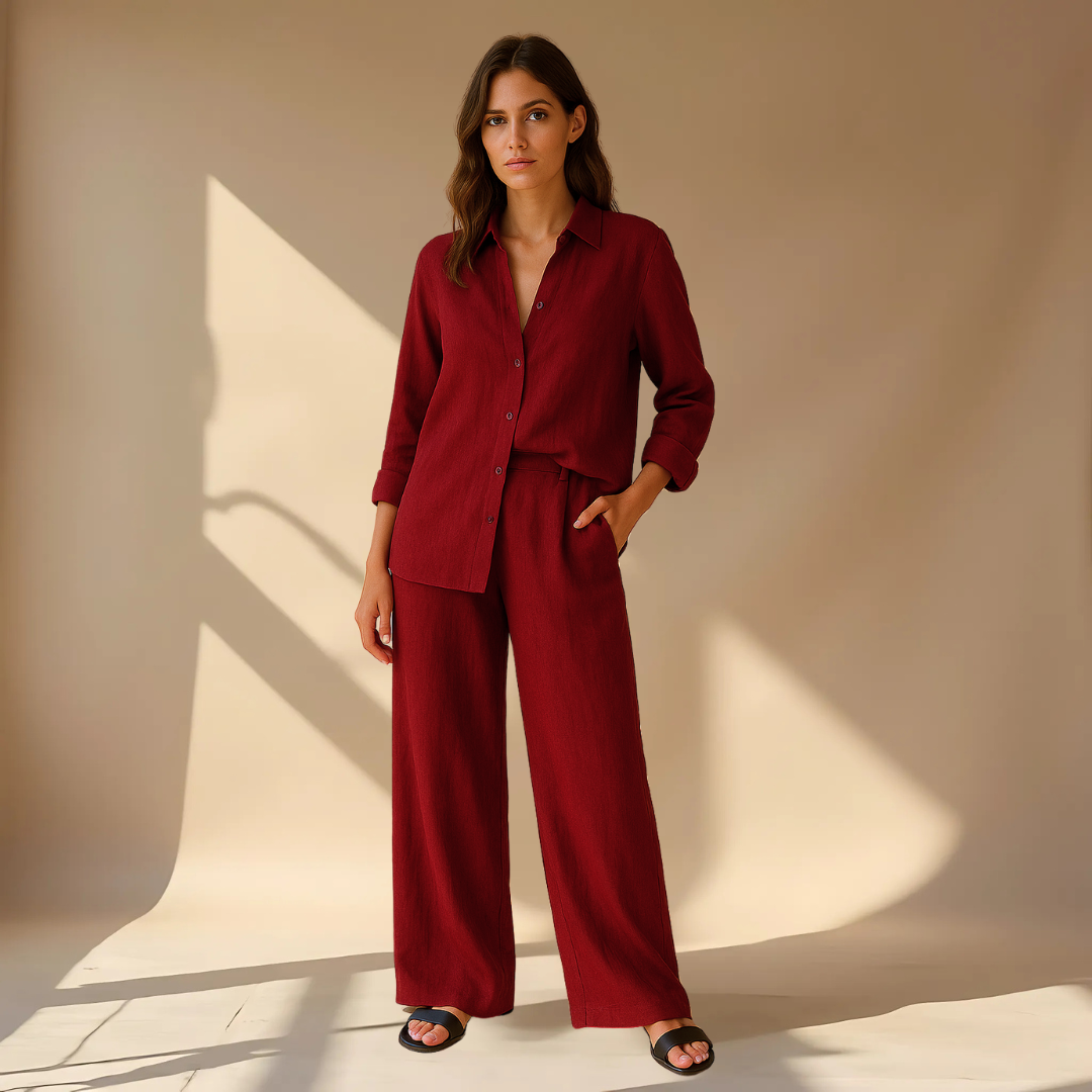 Vera - Minimalistiskt set - Blus och byxor