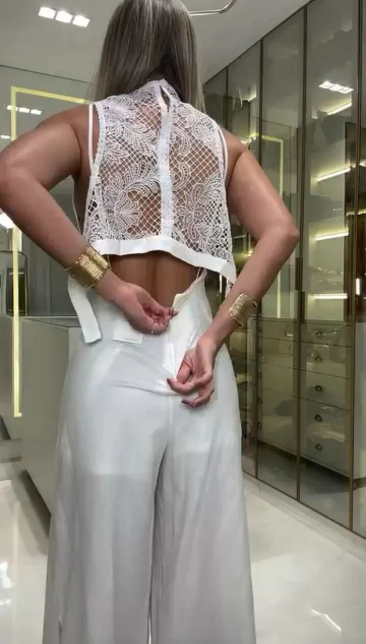Thea - Spetsjumpsuit
