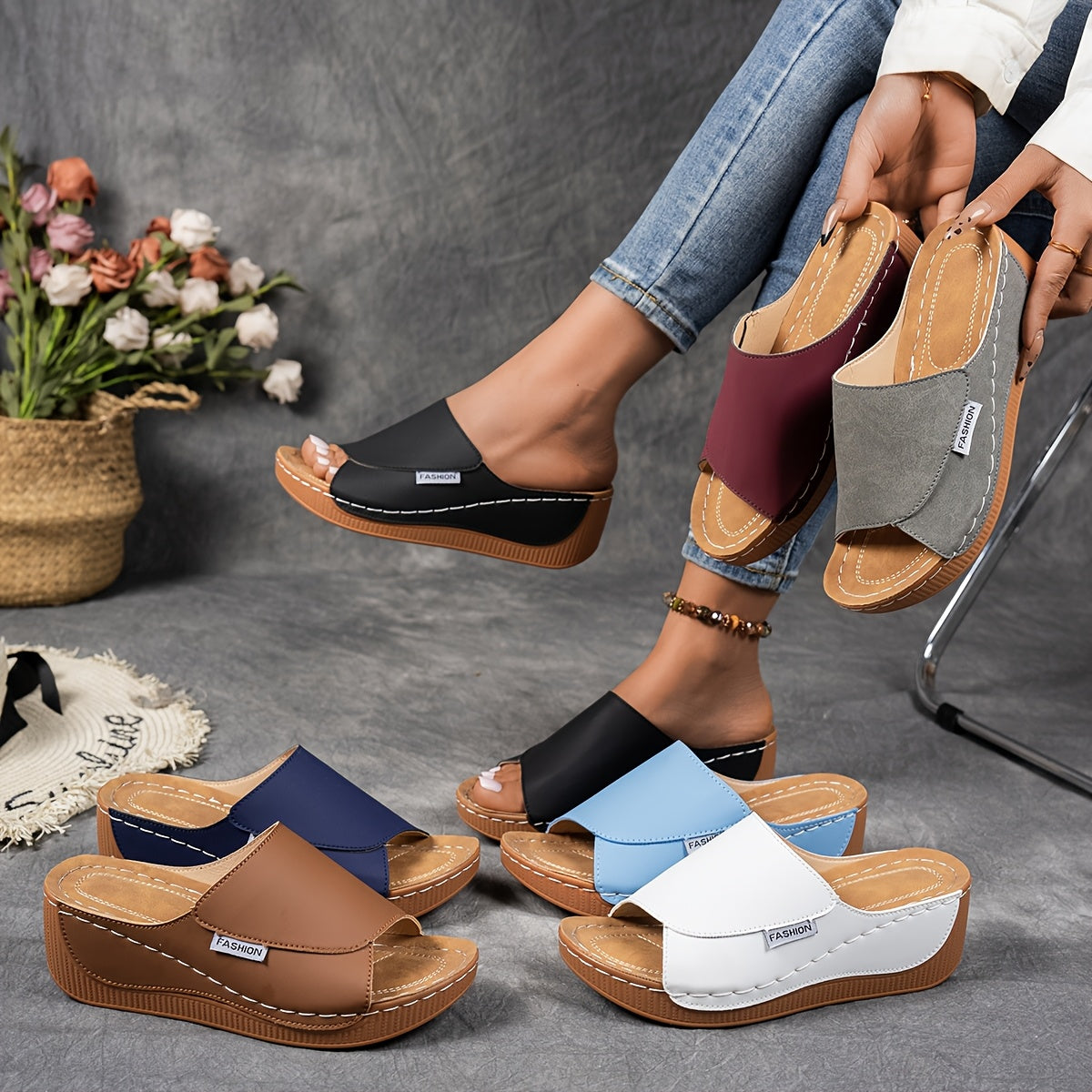 Ida - Plateau sandaler med höjd