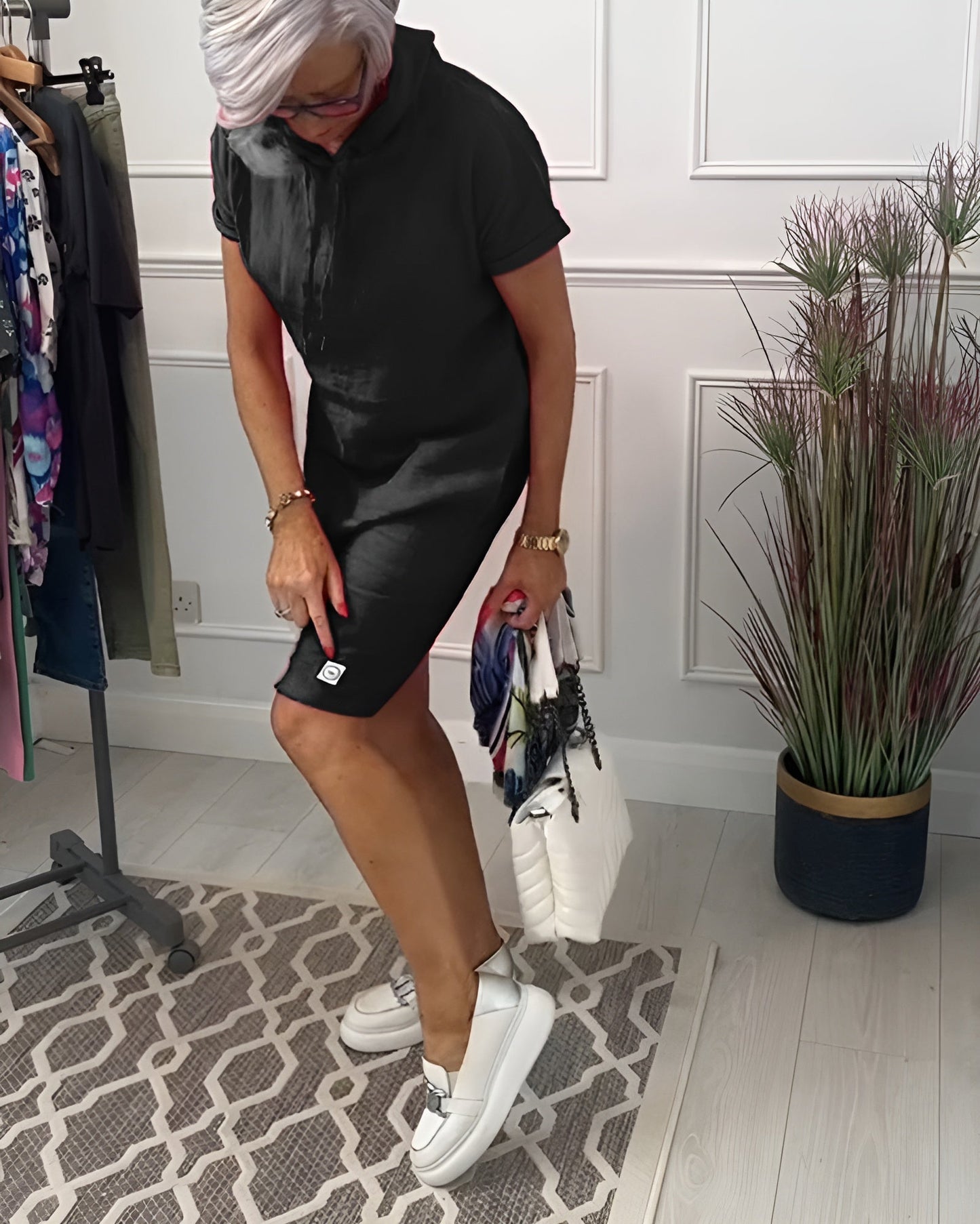 Linnea - Avslappnad klänning med sweatshirt