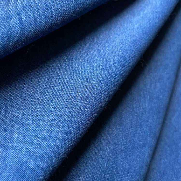 Hedda - Sommar V-ringad halv denimklänning
