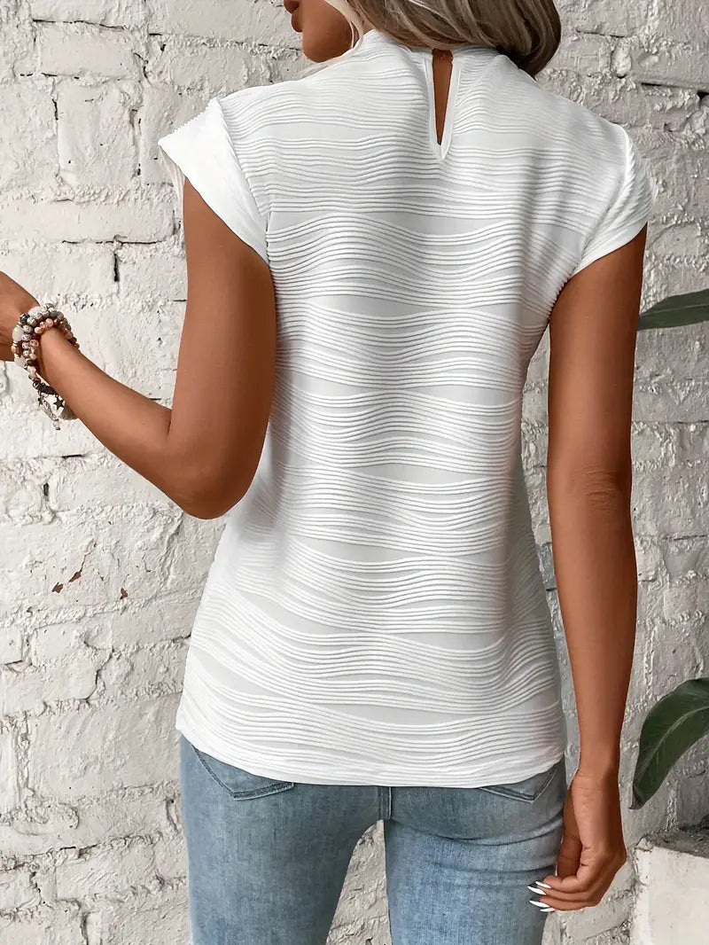 Julia - Elegant T-shirt med rund hals