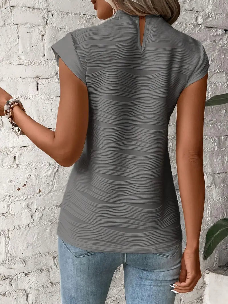 Julia - Elegant T-shirt med rund hals
