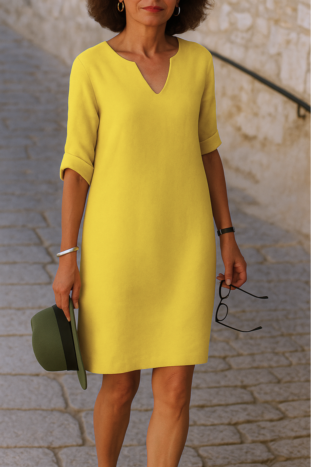 Elin - Elegant linneklänning