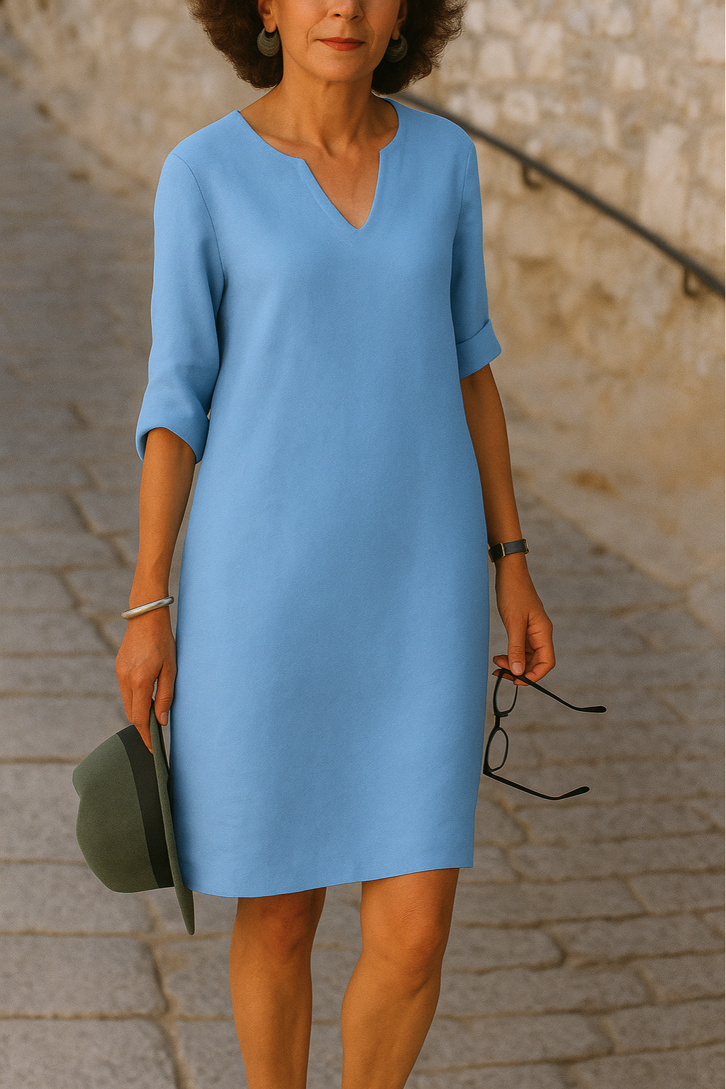 Elin - Elegant linneklänning
