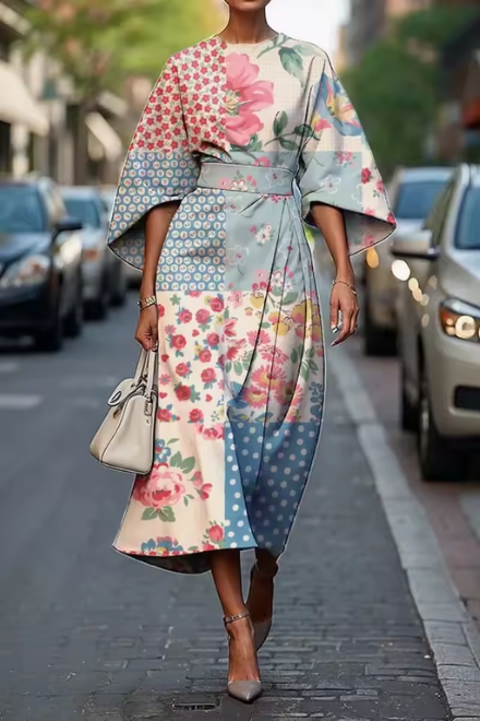Julia - Elegant blommig klänning