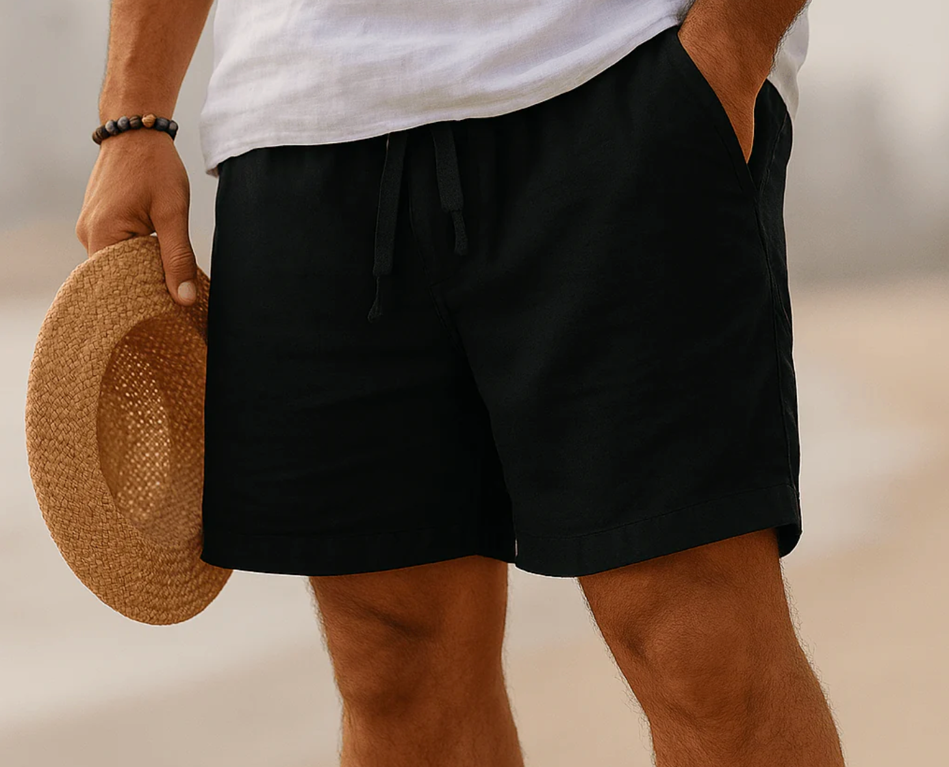 Tobias - Snygga shorts i linne