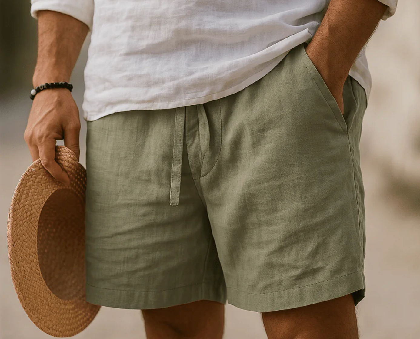 Tobias - Snygga shorts i linne