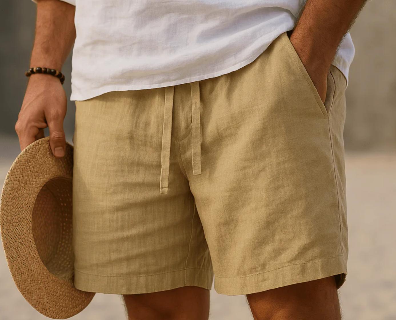 Tobias - Snygga shorts i linne