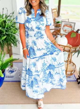 Astrid - Sommar Maxi Klänning