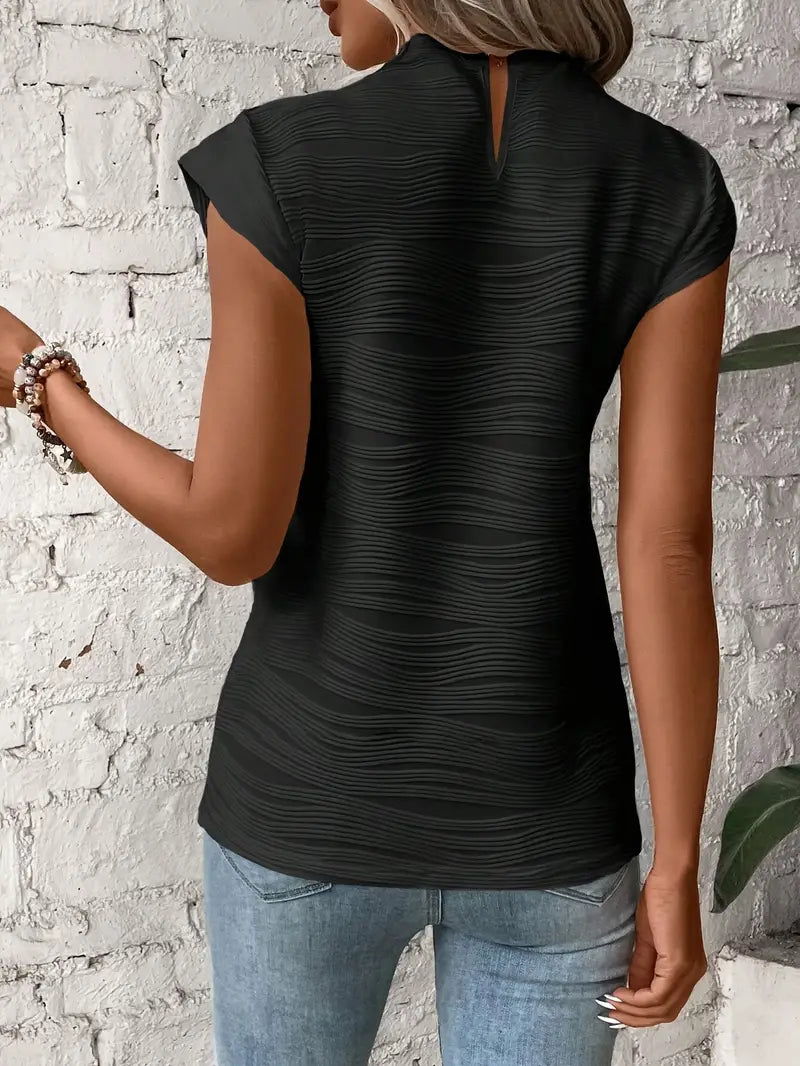 Julia - Elegant T-shirt med rund hals