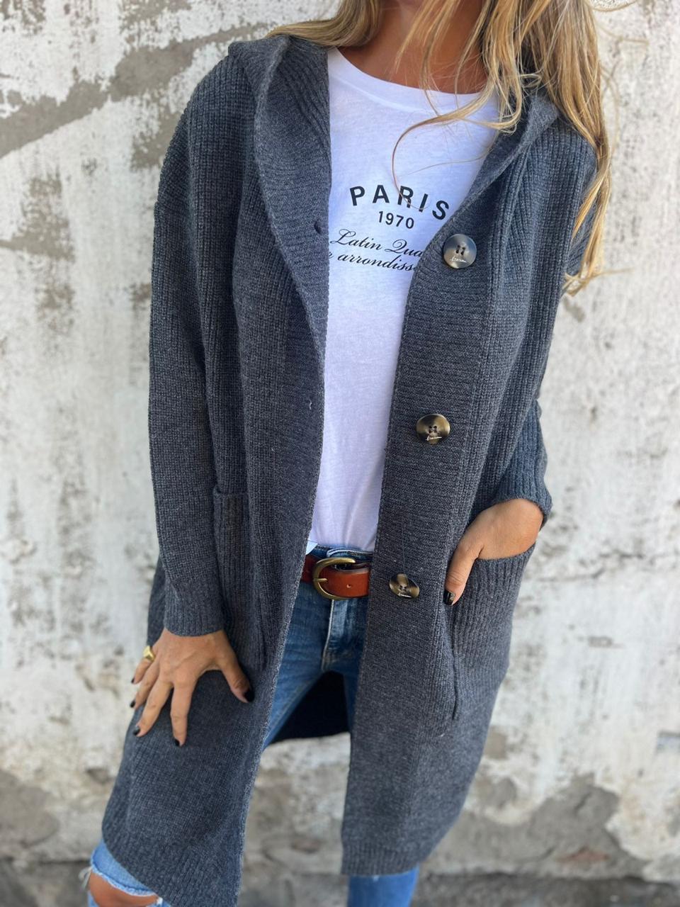 Haley - Elegant lång damjacka
