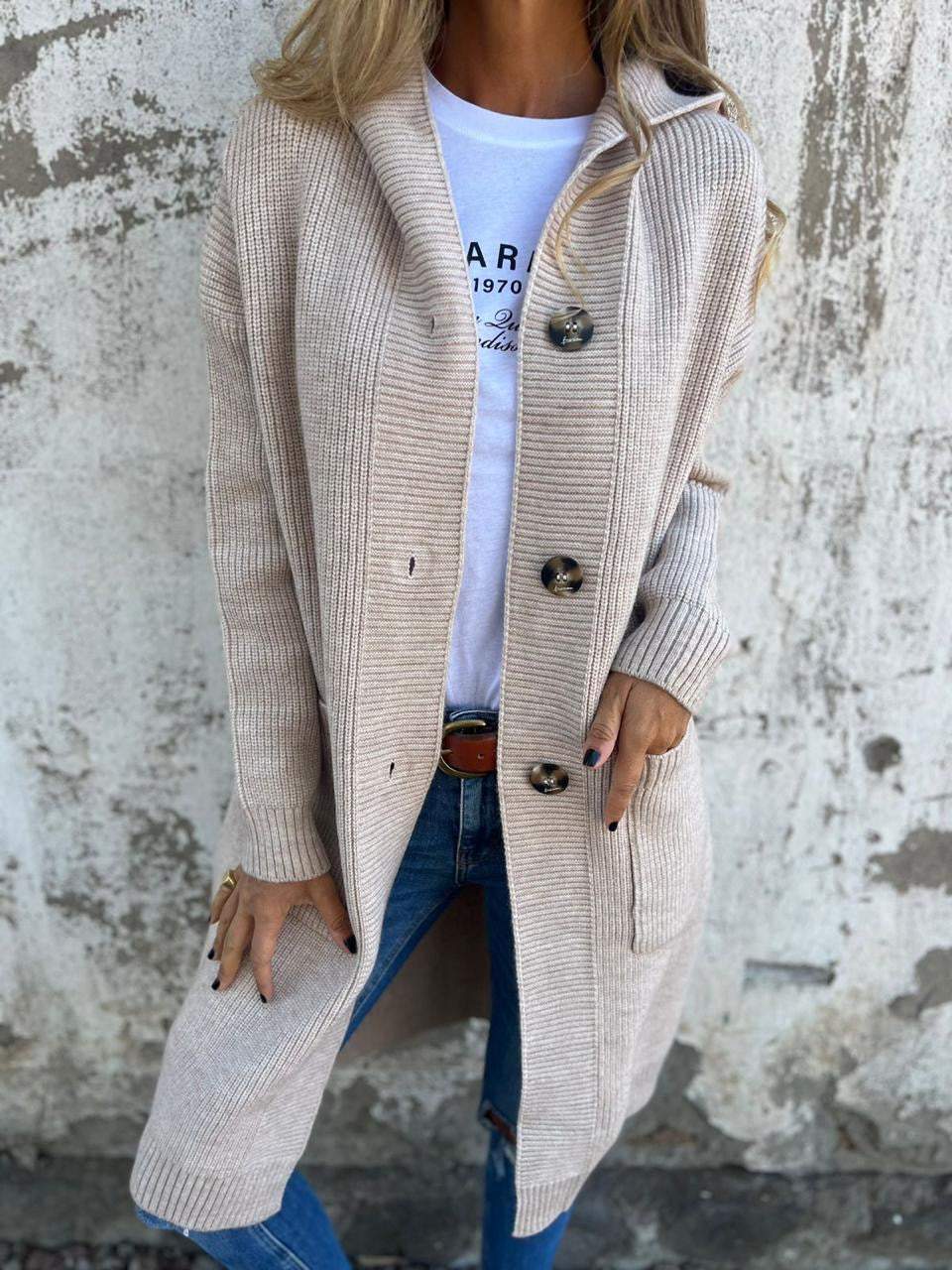Haley - Elegant lång damjacka
