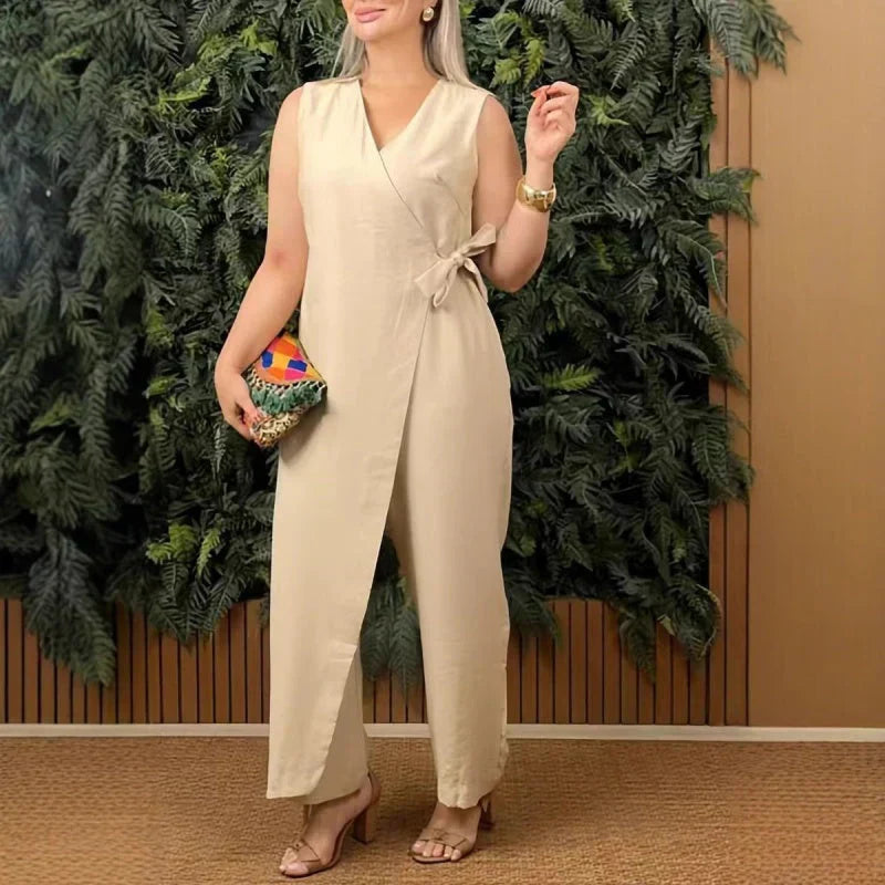 Anna - Snygg jumpsuit med omlottdesign