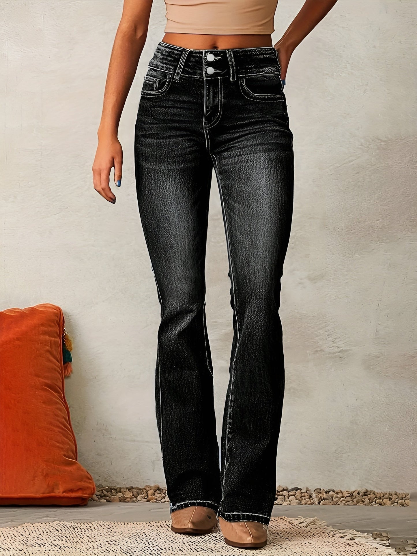 Freja | High Waist Flared Jeans med hög midja
