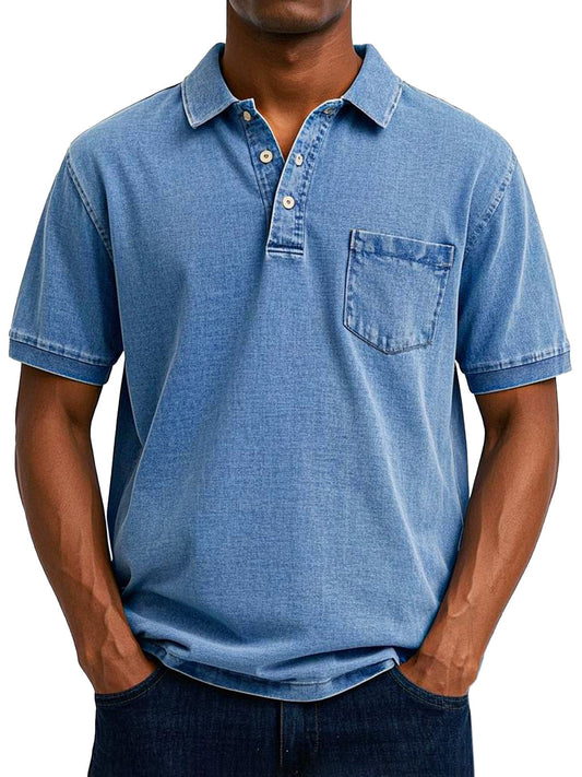 Björn - Casual vintage polotröja för män