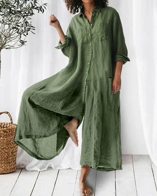 Maja - Serenity Playsuit in Linen