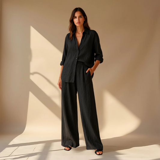 Vera - Minimalistiskt set - Blus och byxor