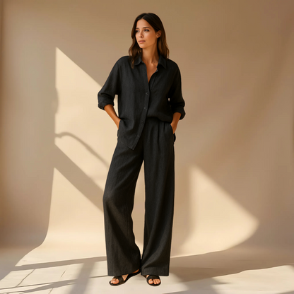 Vera - Minimalistiskt set - Blus och byxor