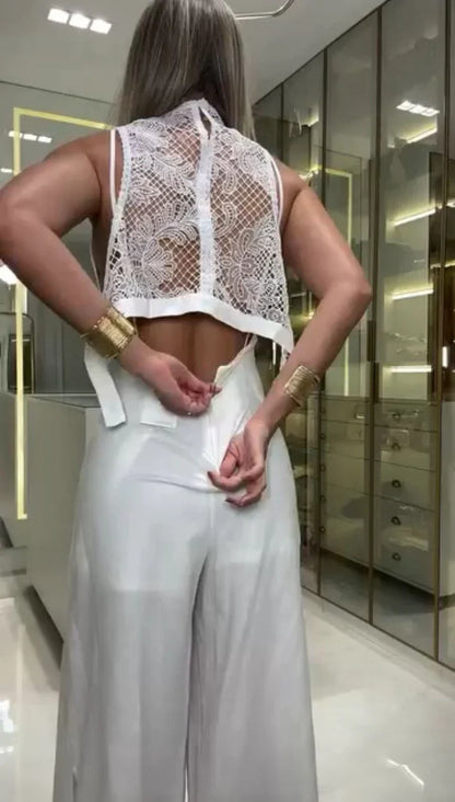 Thea - Spetsjumpsuit