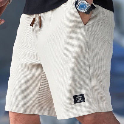 Simon - Våffelstickade sommarshorts