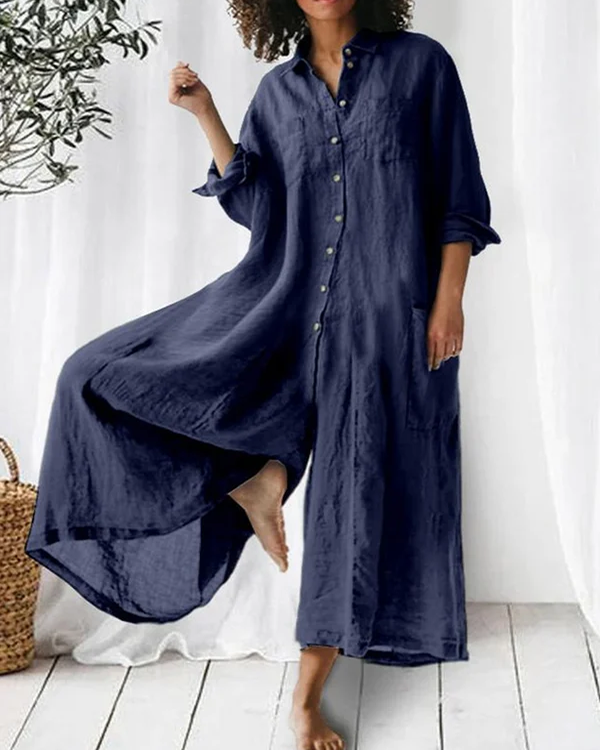 Maja - Serenity Playsuit in Linen