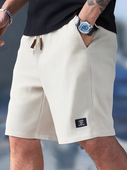 Simon - Våffelstickade sommarshorts