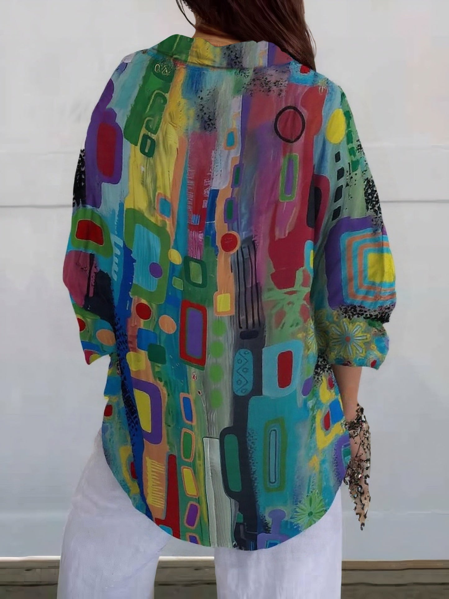 Karin - Chic färgad blus