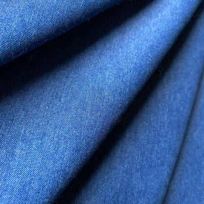 Hedda - Sommar V-ringad halv denimklänning