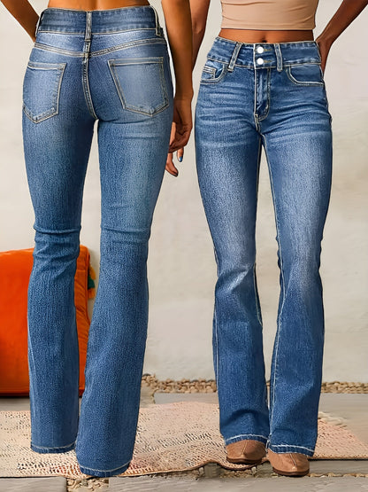 Freja | High Waist Flared Jeans med hög midja