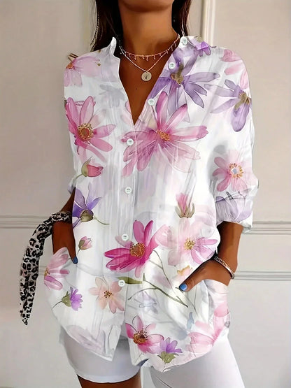 Sofia - Farverig Printbluse
