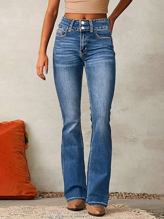 Freja | High Waist Flared Jeans med hög midja