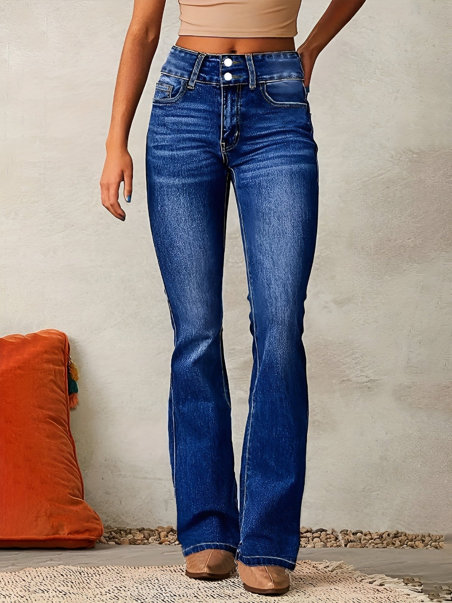 Freja | High Waist Flared Jeans med hög midja