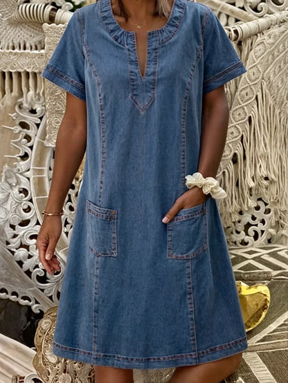 Lovisa - Klänning i mjuk denim